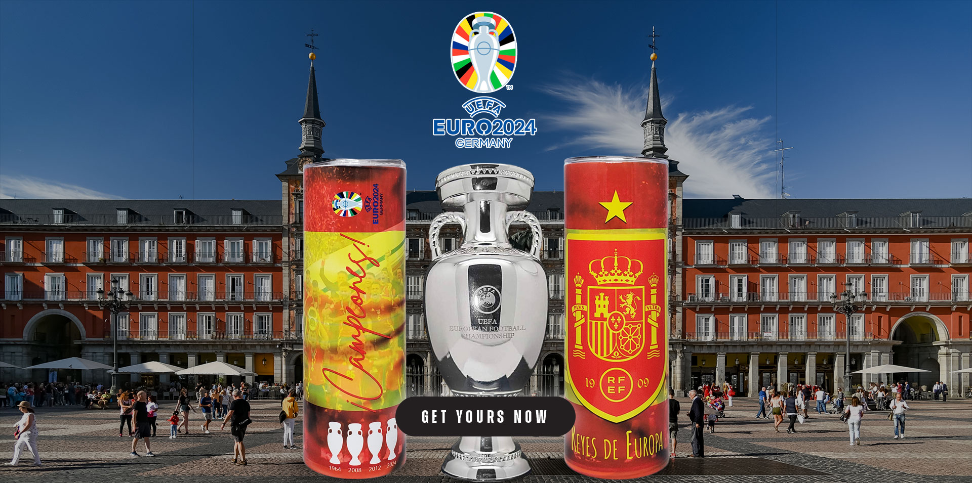 Spain Euro 2024 Champions Tumbler Gift